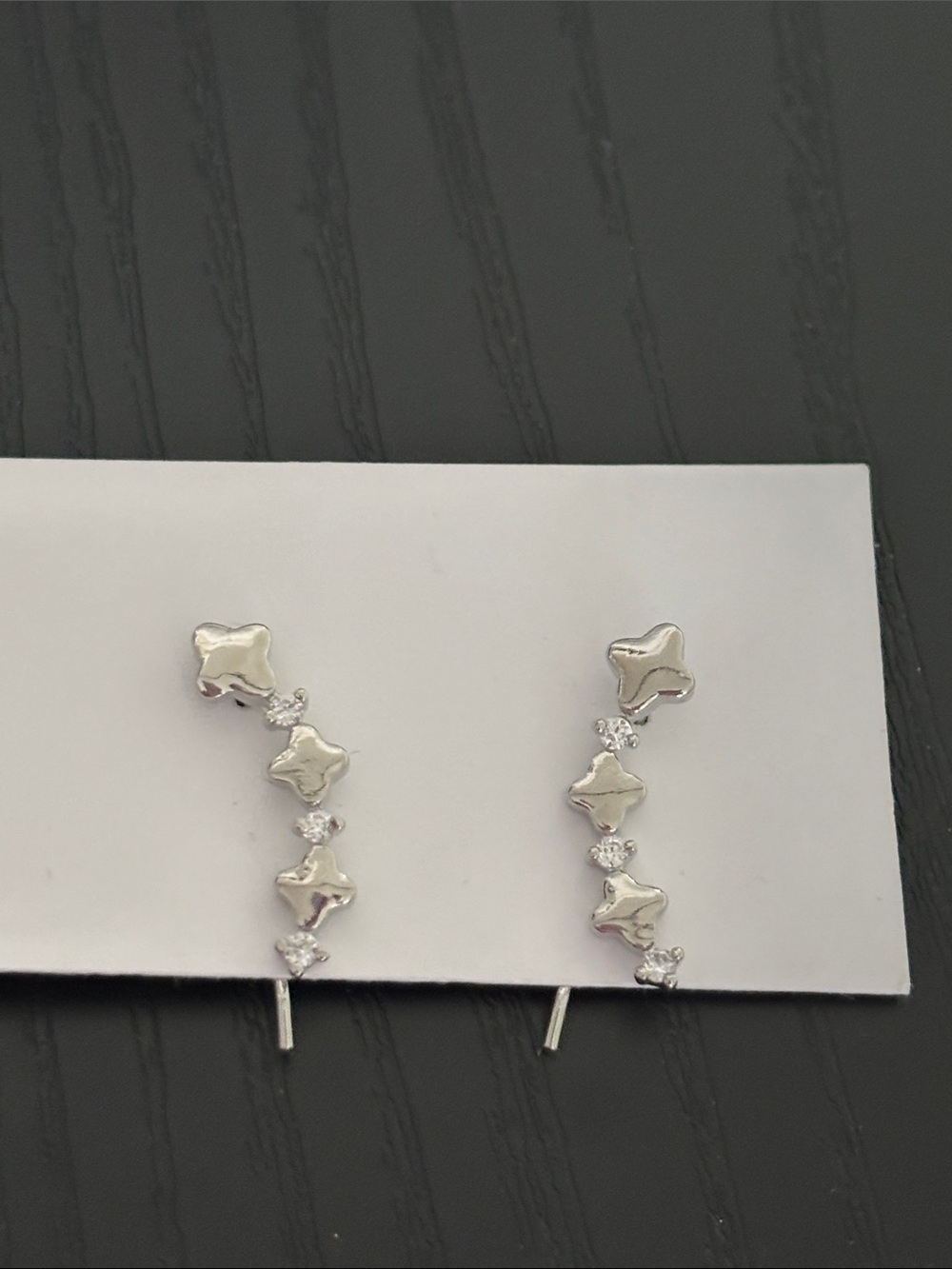 Elegant Silver Star Ear crawlers - Picture 4 of 4